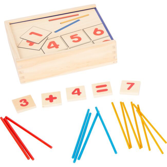 POČÍTÁNÍ pro 1. třídu - dřevěná čísla a počítací tyčinky Legler