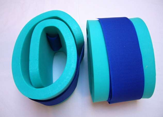 Nadlehčovací rukávky - zelené s modrým DENA