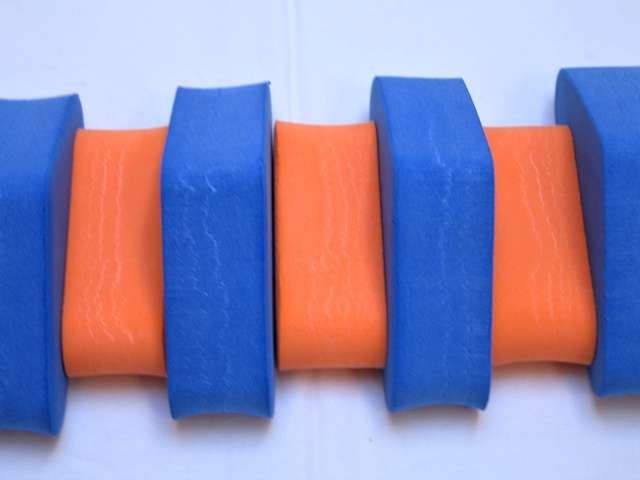 PLAVECKÝ PÁS 100 cm - modrá-oranžová DENA