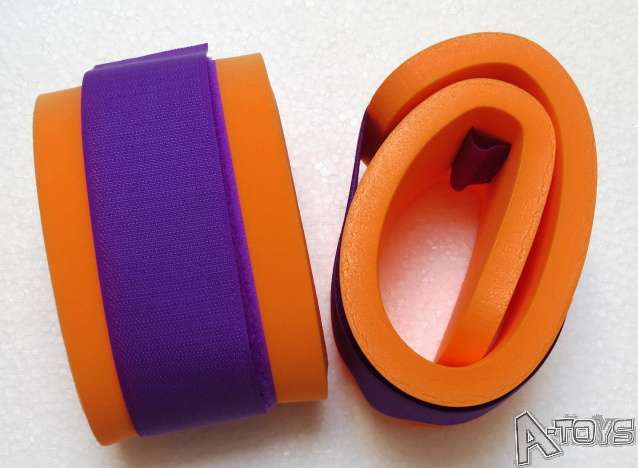 Nadlehčovací rukávky - oranžové s fialovým DENA