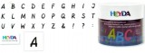 HEYDA Dřevěná razítka - Písmena, abeceda (30 ks)