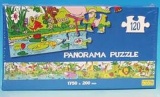 velké panorama puzzle 175 cm, 120 dílků - PLAMEŇÁCI